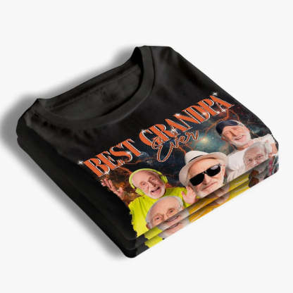 Custom Photo Best Grandpa Ever - Family Personalized