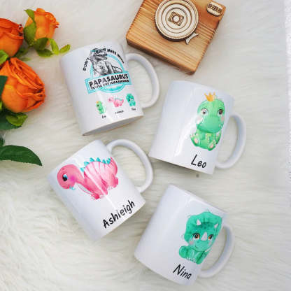 ?Don't Mess With Mamasaurus- Custom Mug-ilovevango