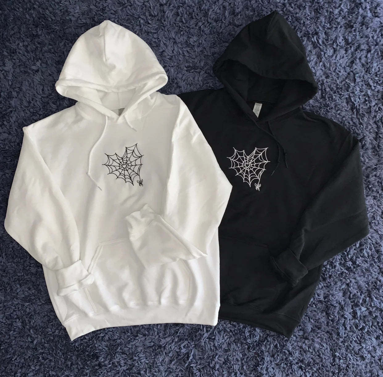 Customizable Matching Spider Web Heart For Besties And Couples-ilovevango