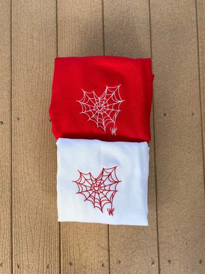 Customizable Matching Spider Web Heart Roman Numerals For Besties And Couples-ilovevango