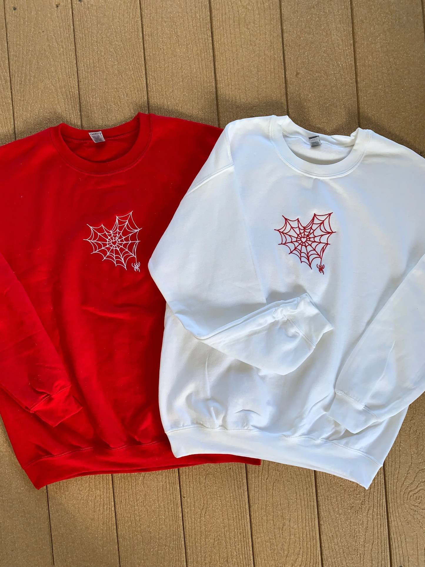 Customizable Matching Spider Web Heart For Besties And Couples-ilovevango