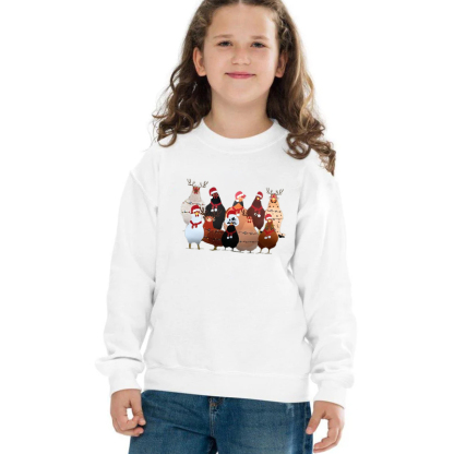 Chicken Farm Animals Ver3 Christmas Sweatshirt