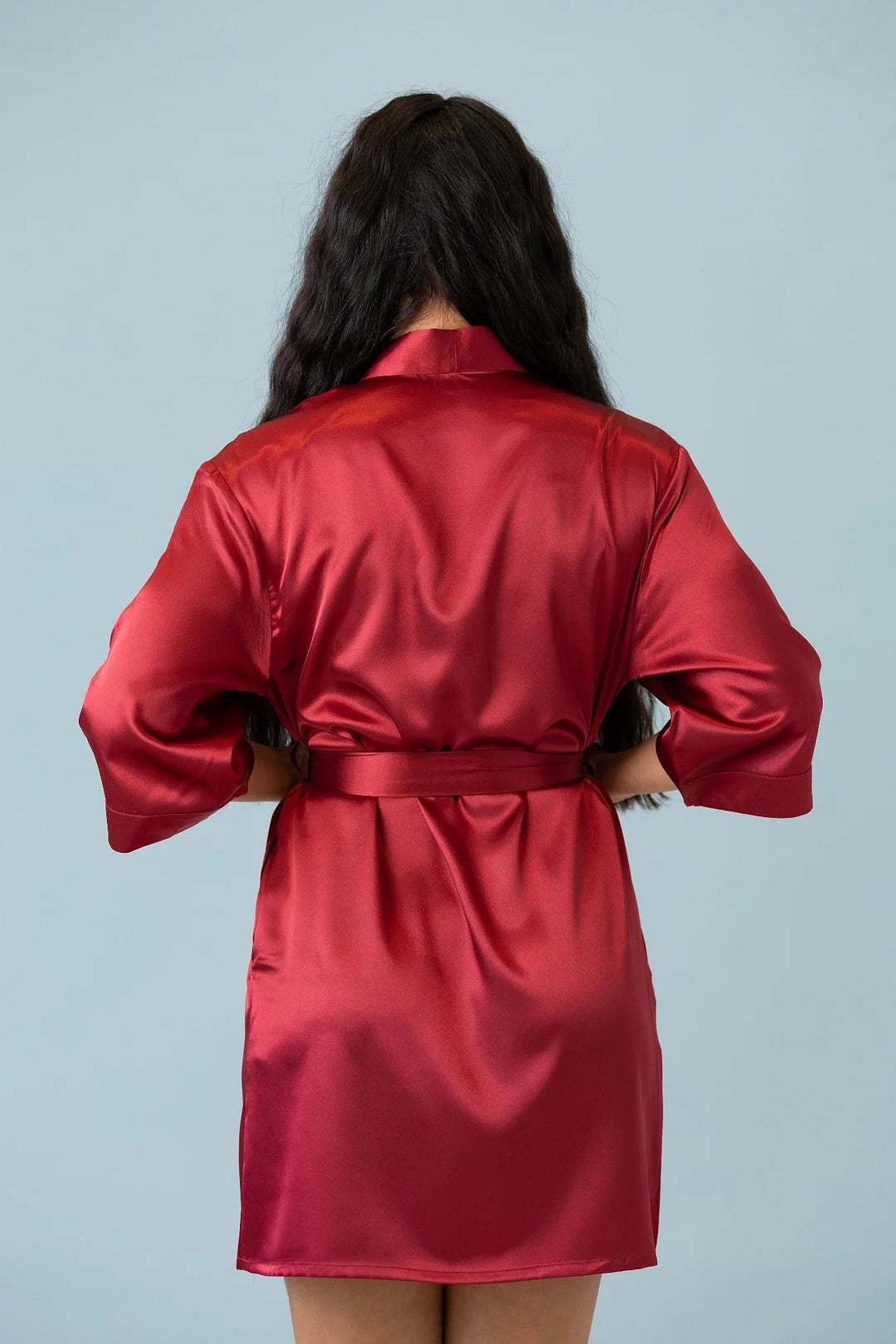 Customized Embroidered Pajamas Satin Robe-Gift For Mom And Wife