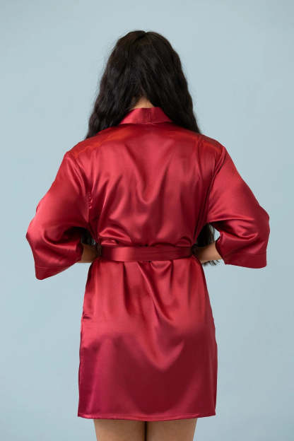 Customized Embroidered Pajamas Satin Robe-Gift For Mom And Wife