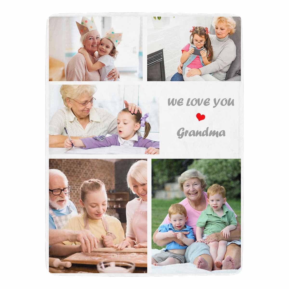 Custom Photo Family Love Ultra-Soft Micro Fleece Blanket-ilovevango