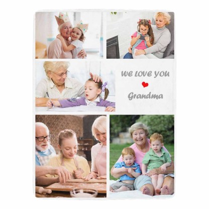 Custom Photo Family Love Ultra-Soft Micro Fleece Blanket-ilovevango