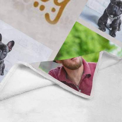 Personalized Dog House Throw Blanket, Custom Blanket With Photo, Custom Photo My Dog Ultra-Soft Micro Fleece Blanket, Customized Throw Blanket For Kids/Adults/Family, Souvenir, Gift-ilovevango
