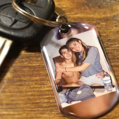 Personalized Boyfriend Keychain – Anniversary Gift, Custom Photo Key Chain, Unique Gift For Him