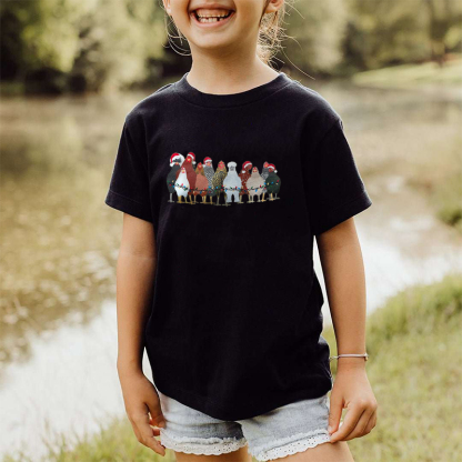 Cute Chicken Farm Animals Holiday Christmas Sweatshirt