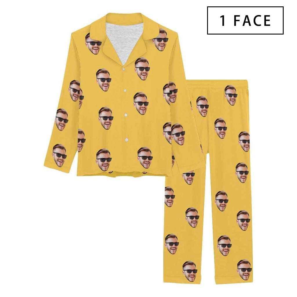 Custom Face Pajama Sets Women's Persoanlized Sleepwear