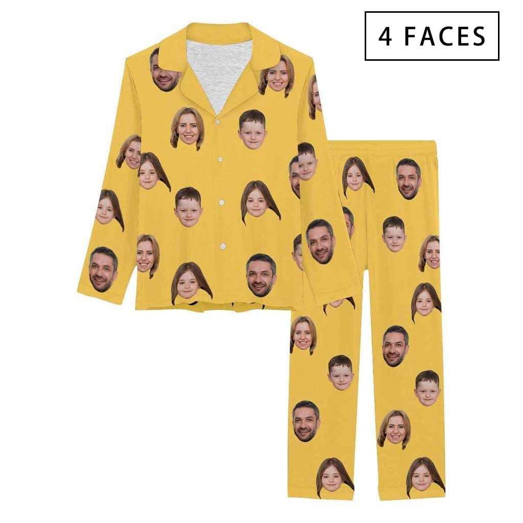 Custom Face Pajama Sets Women's Persoanlized Sleepwear