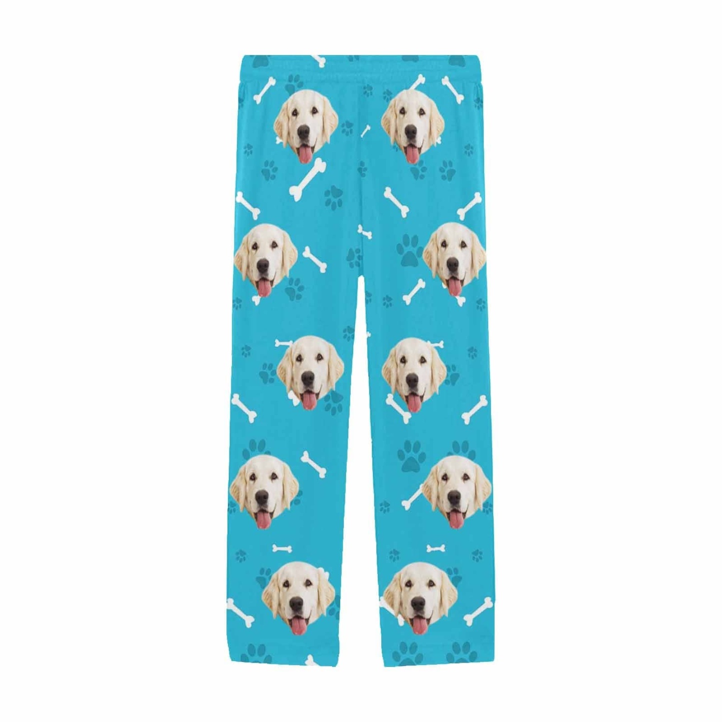 Custom Face Pajama Pants Dog Smiley Face Sleepwear for Men & Women