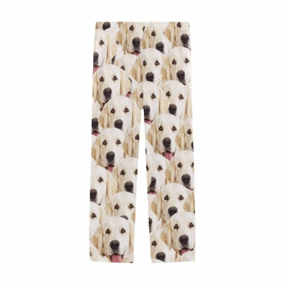 Custom Face Pajama Pants Dog Face Sleepwear for Men & Women
