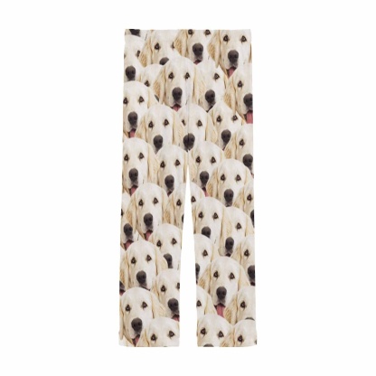 Custom Face Pajama Pants Dog Face Sleepwear for Men & Women