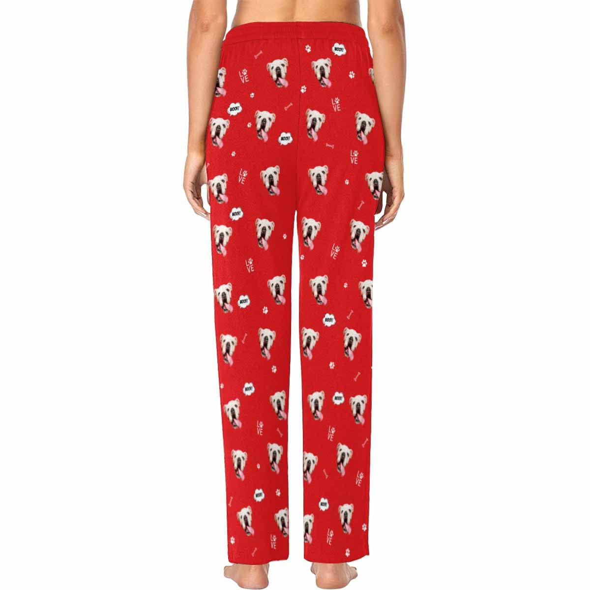 Custom Face Pajama Pants Dog Face Sleepwear for Women
