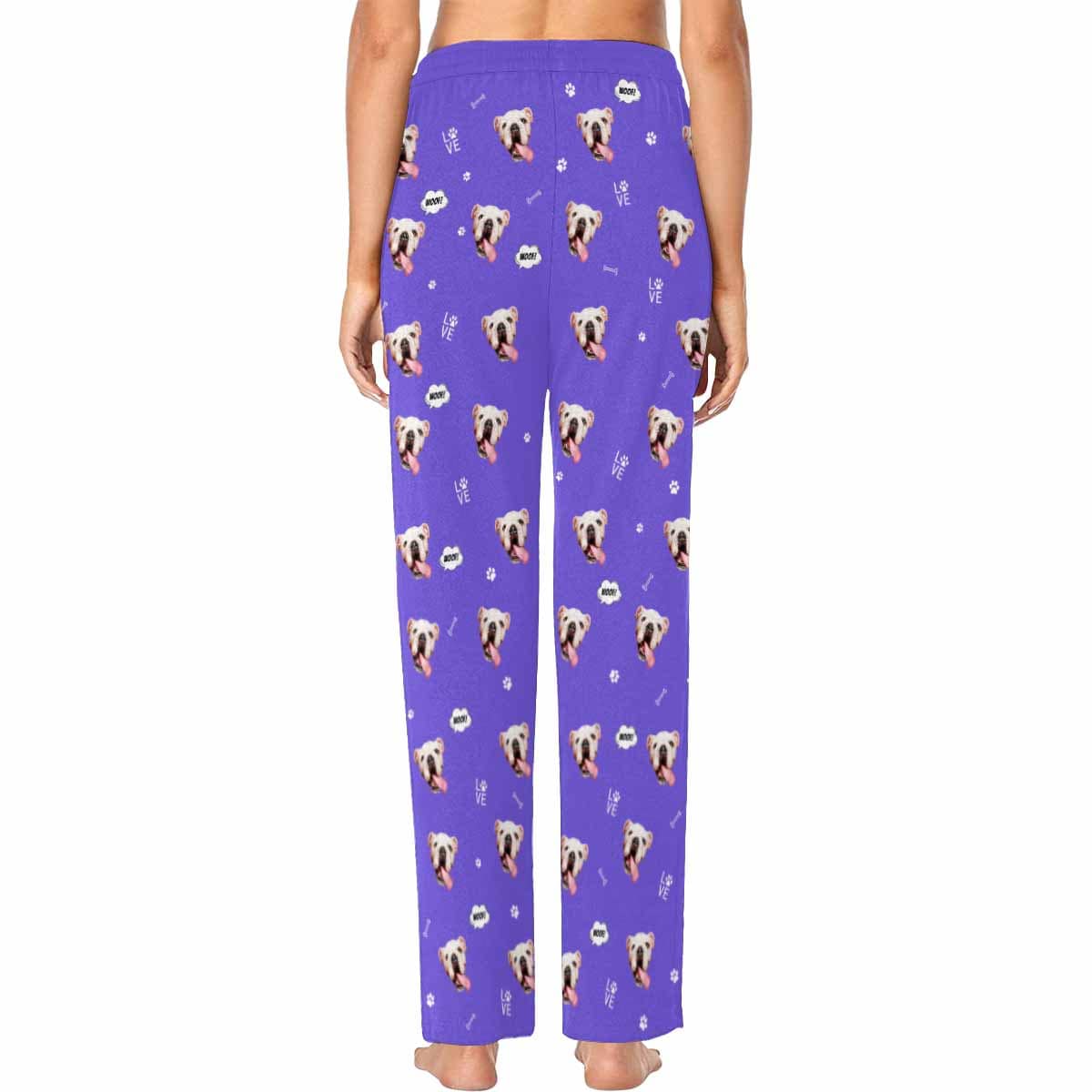 Custom Face Pajama Pants Dog Face Sleepwear for Women