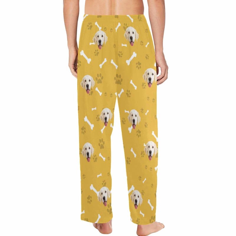 Custom Face Pajama Pants Dog Smiley Face Sleepwear for Men