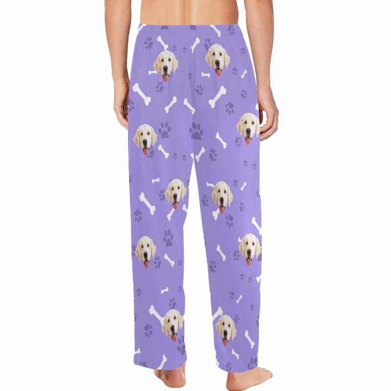 Custom Face Pajama Pants Dog Smiley Face Sleepwear for Men