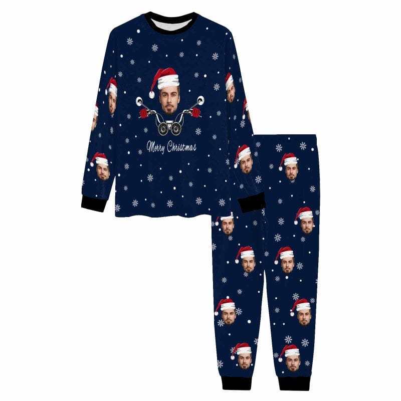 Custom Face Pajamas Sets Personalized Christmas Sleepwear for Men
