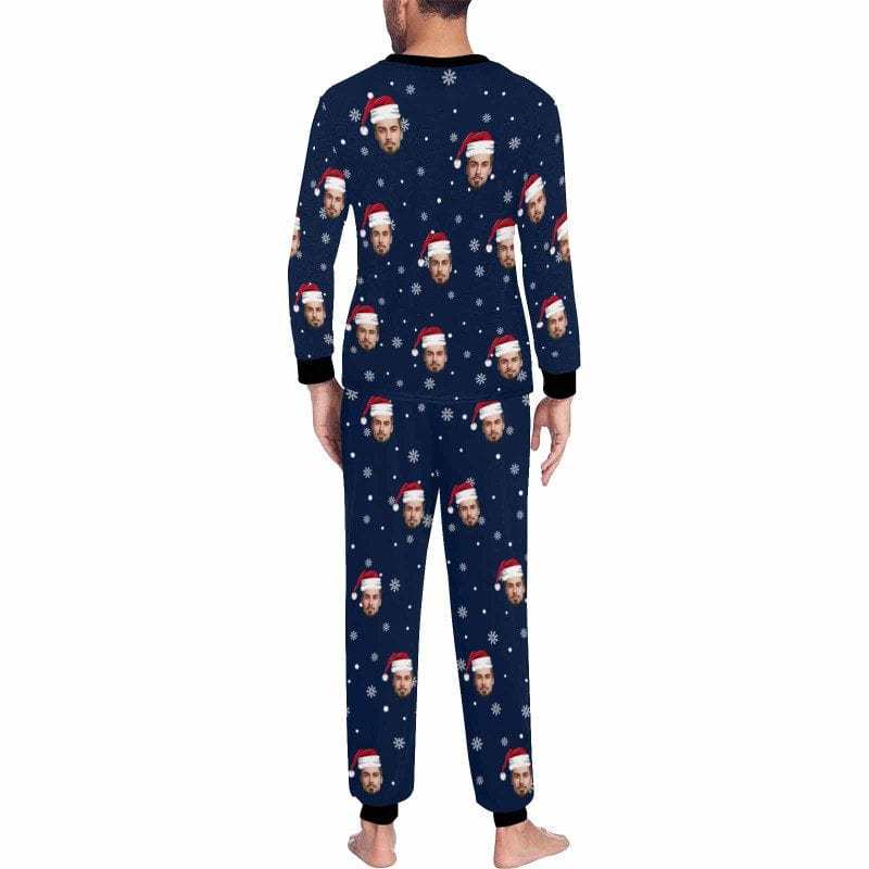 Custom Face Pajamas Sets Personalized Christmas Sleepwear for Men