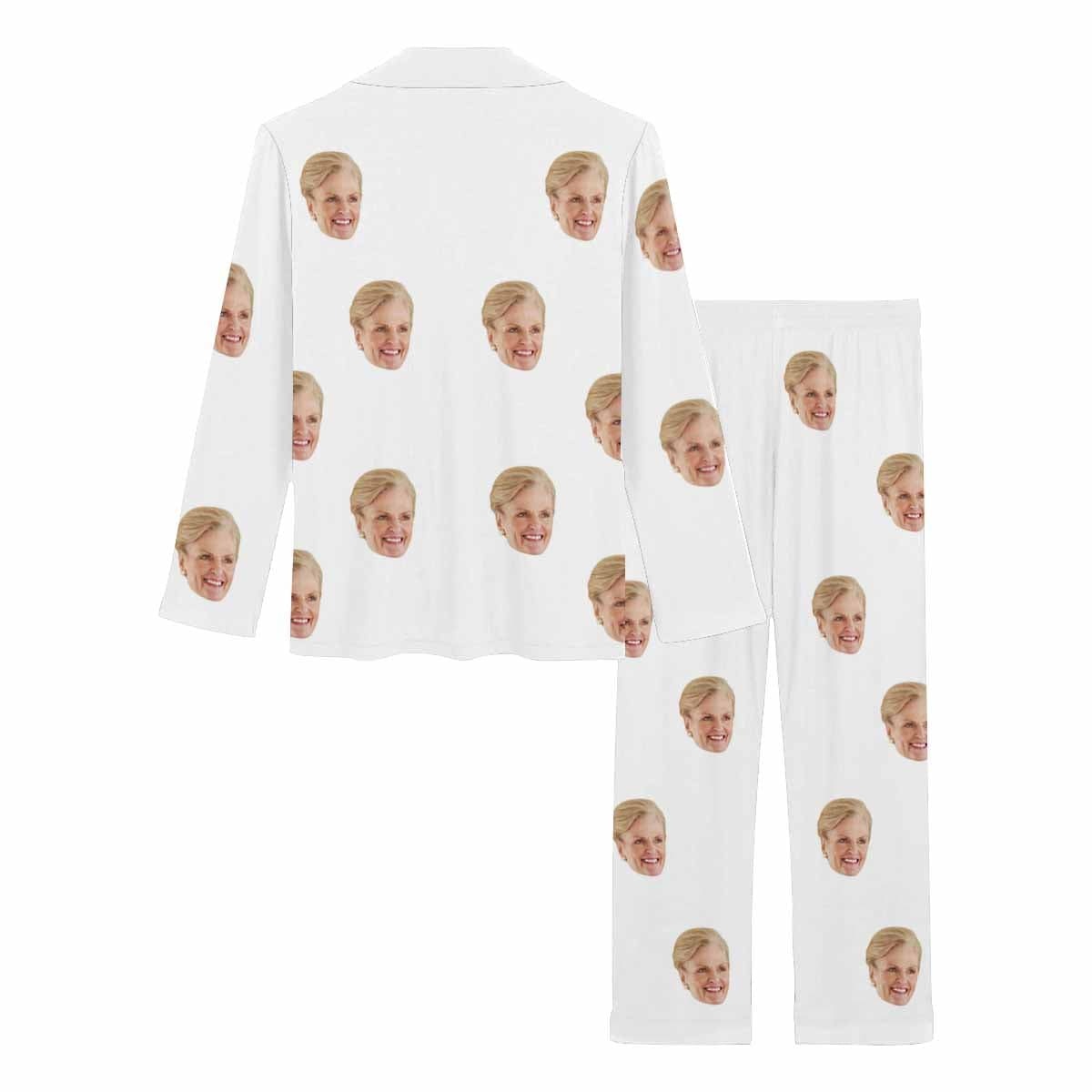 Custom Face Pajama Sets Personalized Long Pajamas for Men Women