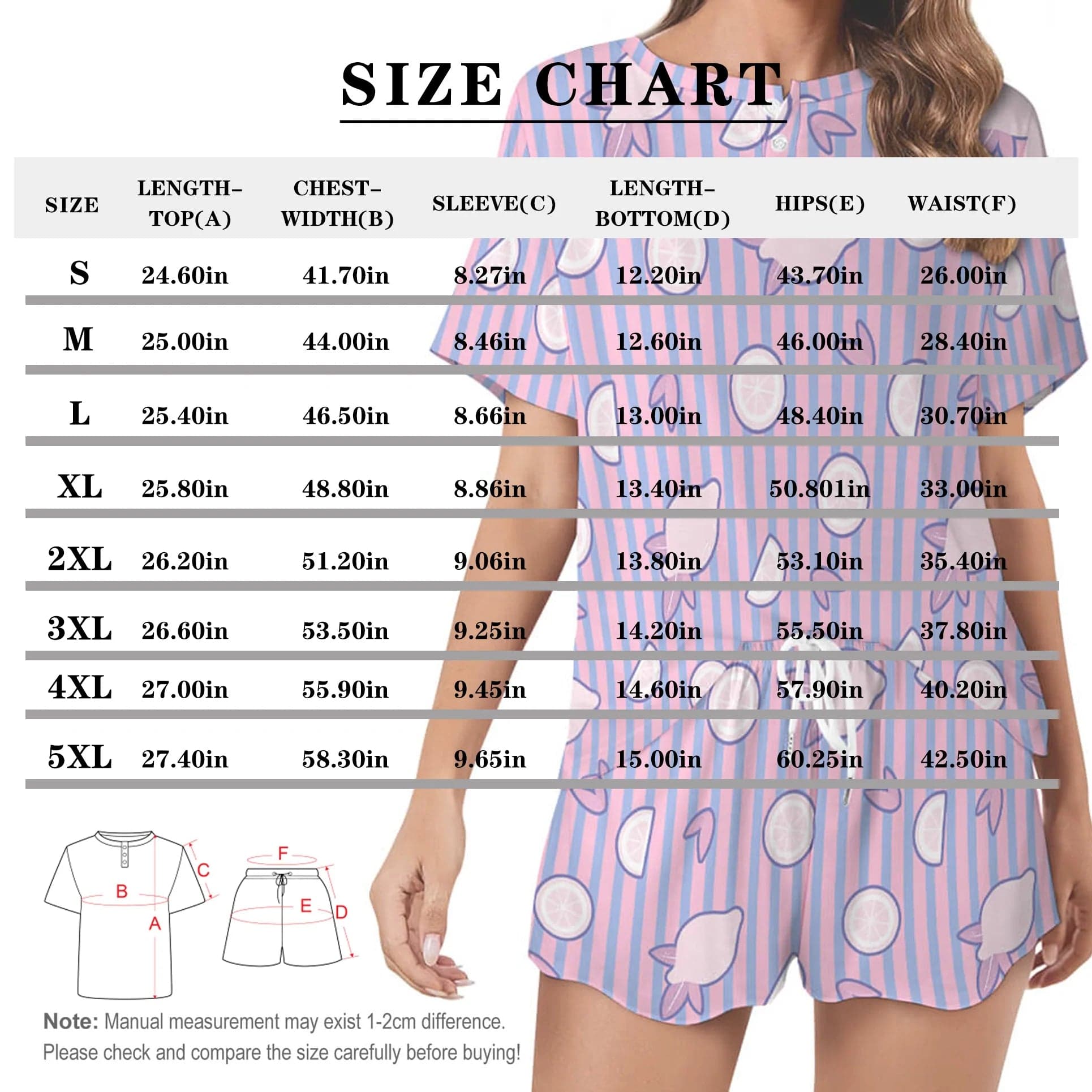 Custom Face Pajama Sets Black Women's Short Sleeve Top and Shorts Loungewear