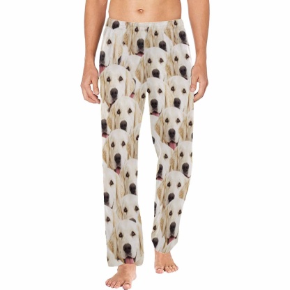 Custom Face Pajama Pants Dog Face Sleepwear for Men & Women