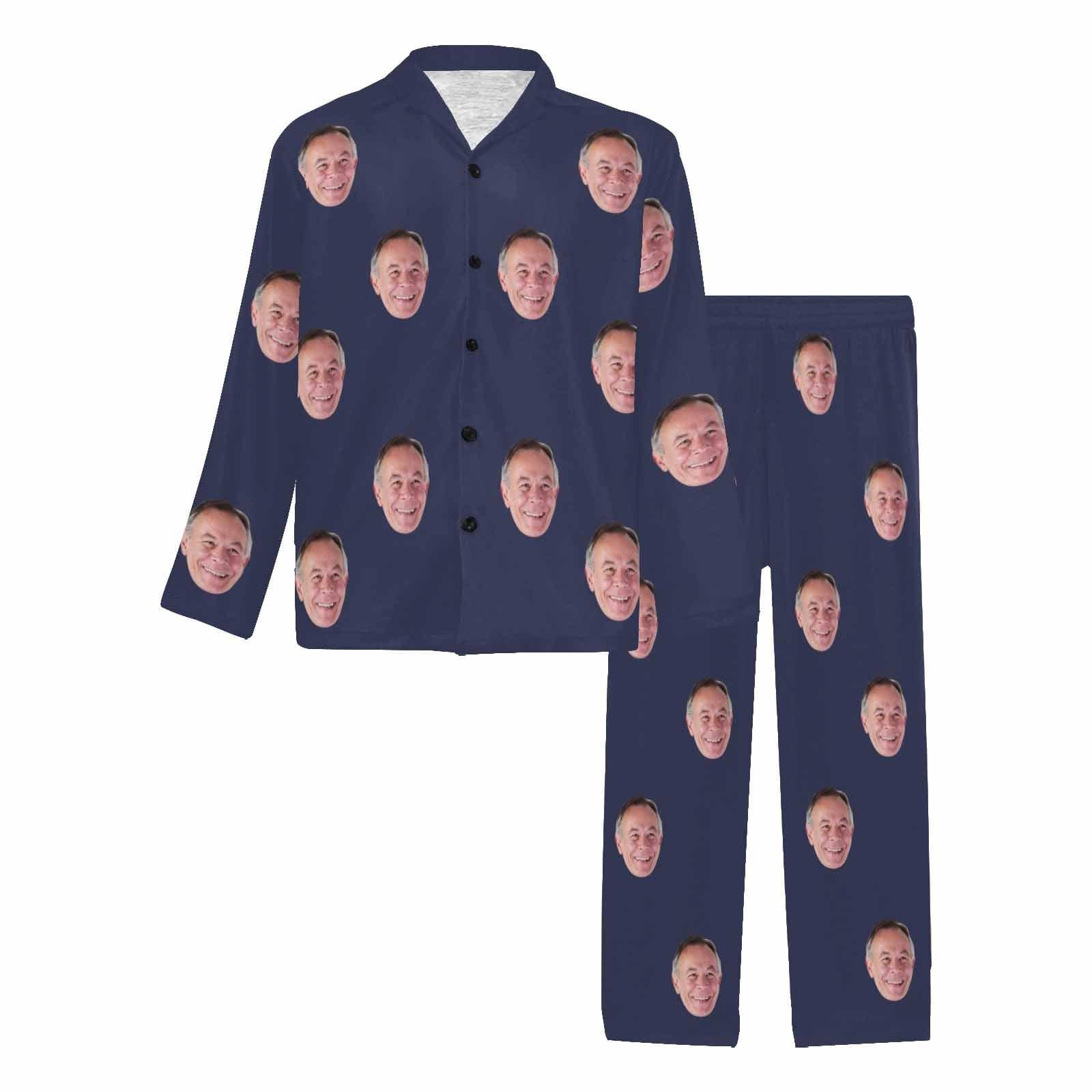 Custom Face Pajama Sets Personalized Long Pajamas for Men Women