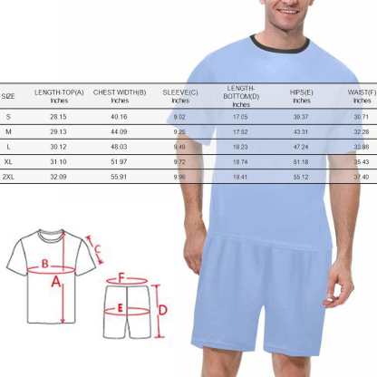 Custom Face Pajama Sets Simple Personalized Black Nightwear for Men Women