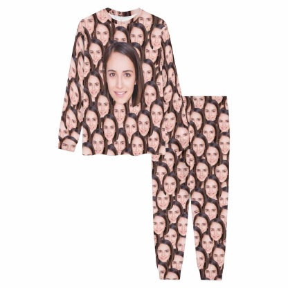 Custom Face Pajama Sets My Valentine My Lover Cute Couple Matching Pajamas