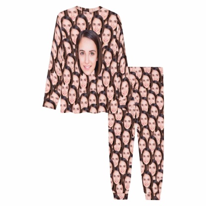 Custom Face Pajama Sets My Valentine My Lover Cute Couple Matching Pajamas