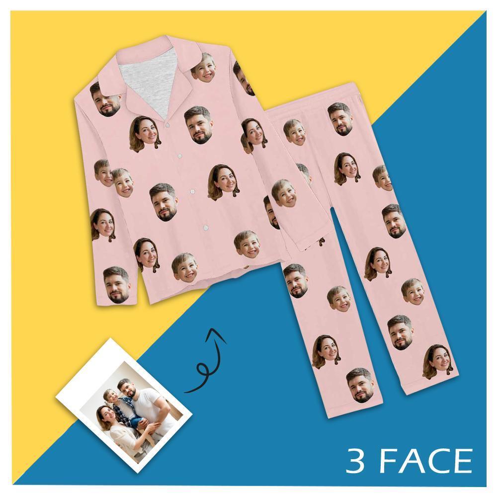 Custom Face Pajama Sets Women's Persoanlized Sleepwear