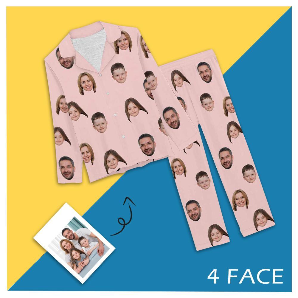 Custom Face Pajama Sets Women's Persoanlized Sleepwear