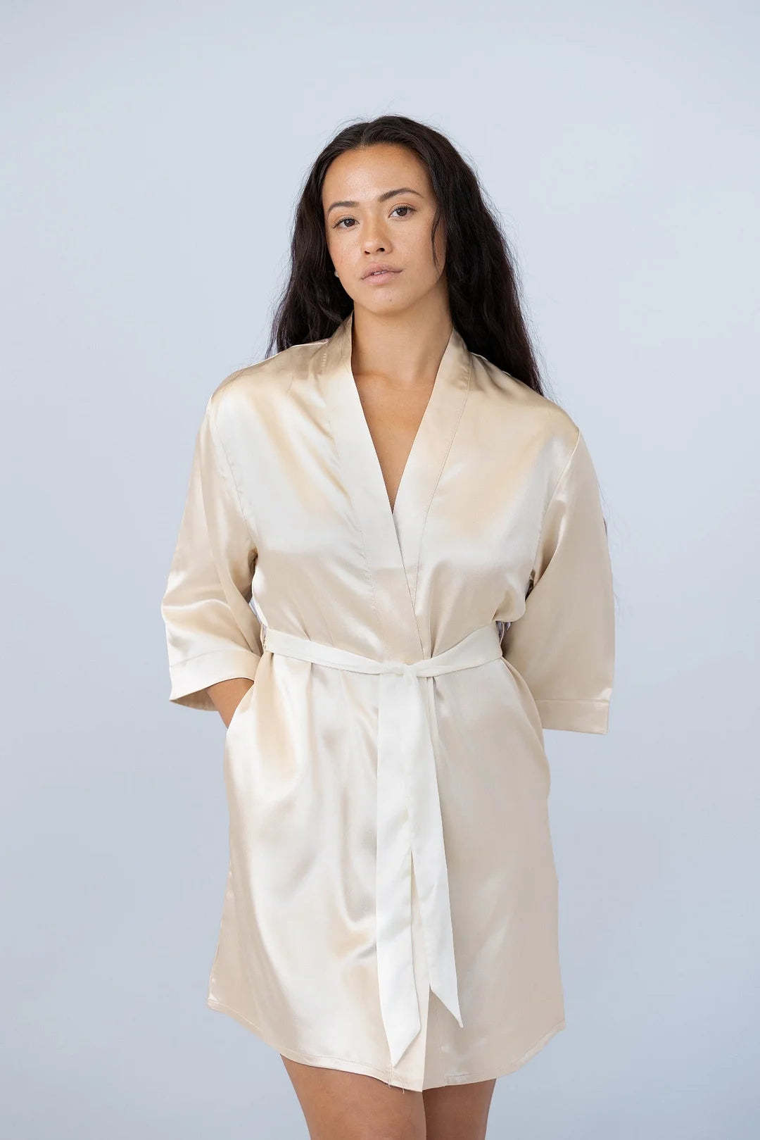 Customized Embroidered Pajamas Satin Robe-Gift For Mom And Wife