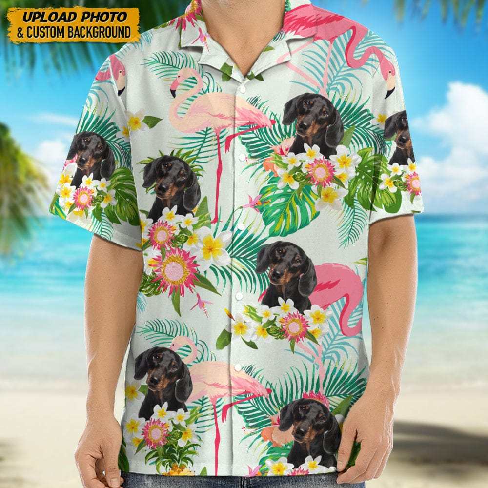Custom Dog Photo Hawaii Shirt Gifts For Pet Lover