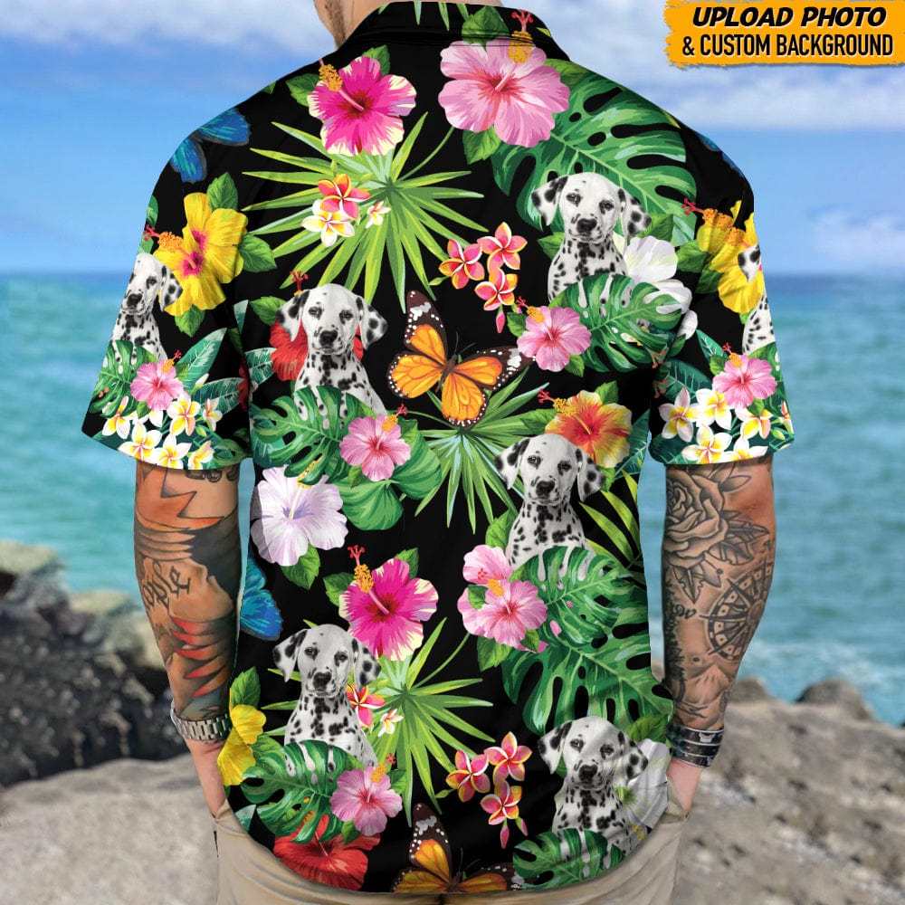 Custom Dog Photo Hawaii Shirt Gifts For Pet Lover