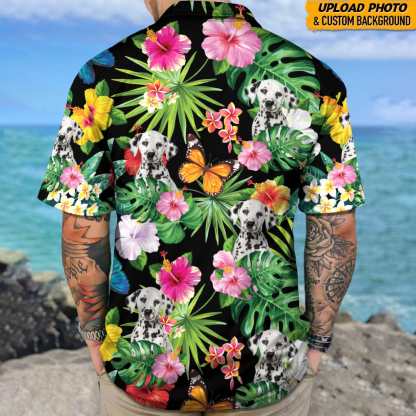 Custom Dog Photo Hawaii Shirt Gifts For Pet Lover