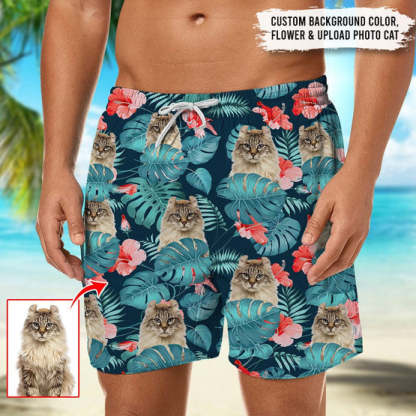 Upload Photo Cat Beach Short