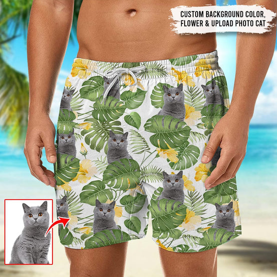 Upload Photo Cat Beach Short