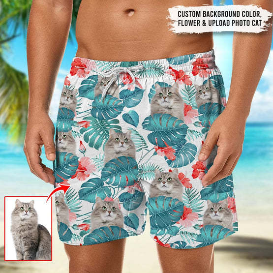 Upload Photo Cat Beach Short