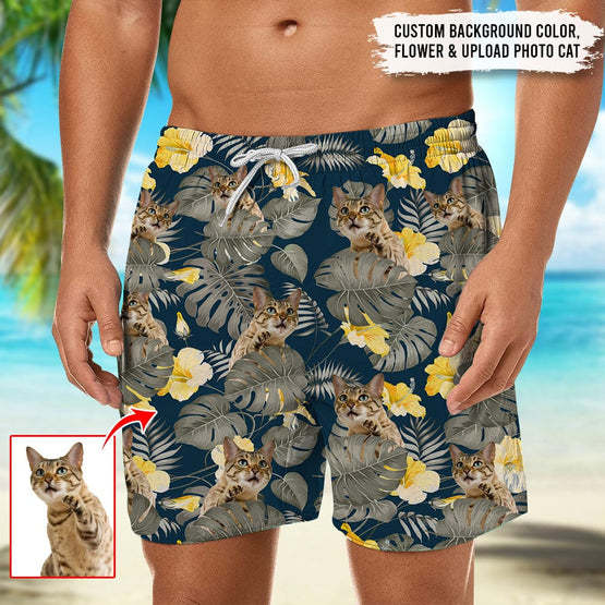Upload Photo Cat Beach Short