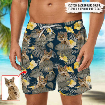 Upload Photo Cat Beach Short