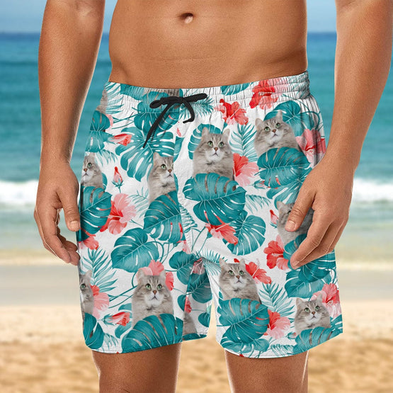 Upload Photo Cat Beach Short
