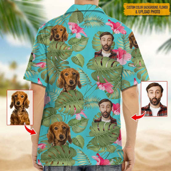 Upload Photo Dog And Face Hawaiian Shirt