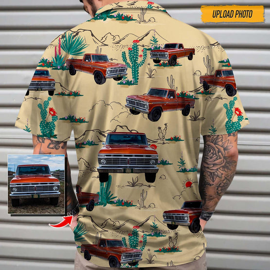 Upload Photo Pickup Truck Hawaiian Shirt