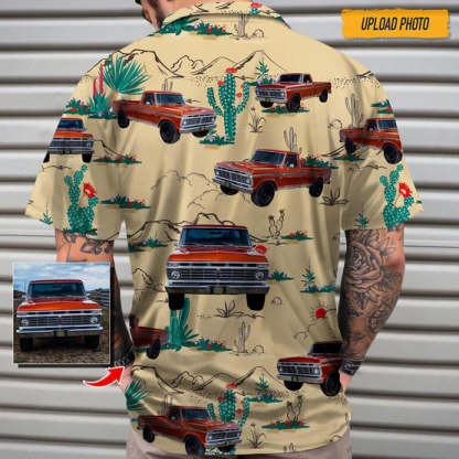 Upload Photo Pickup Truck Hawaiian Shirt
