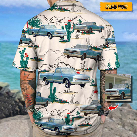 Upload Photo Pickup Truck Hawaiian Shirt