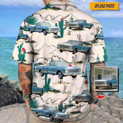 Upload Photo Pickup Truck Hawaiian Shirt