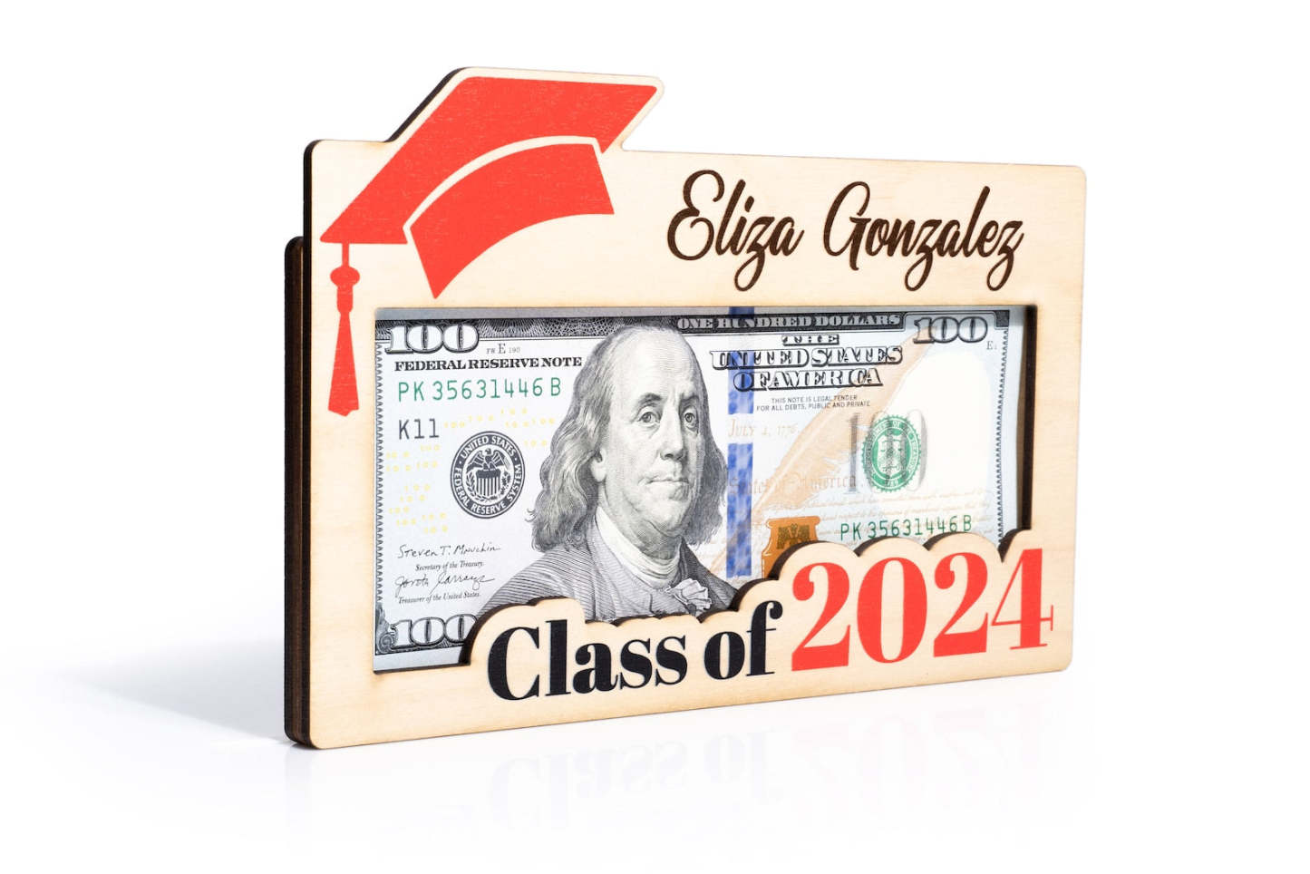 Graduation Money Holder Personalized, Graduation Gift, Class of 2024, High School Graduation, Gift for Graduates, High School Senior-ilovevango