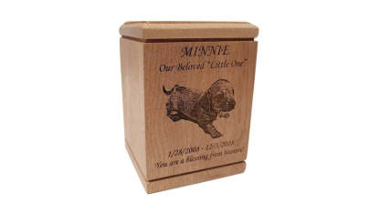 Cremation Pet Urn, Engraved Dog Cat Ashes, Pet urn for dogs cats, Keepsake Wood Box, Memorial, Personalized Photo, Pet Loss Gifts,-ilovevango